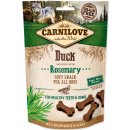 Maškrty pre psov Carnilove Dog Semi Moist Snack Duck enriched with Rosemary